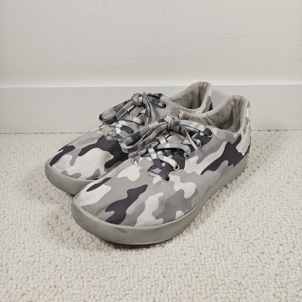 Nobull Canvas Trainer Men's 8.5 Women's 10 Workout Shoes Arctic Camo Gray